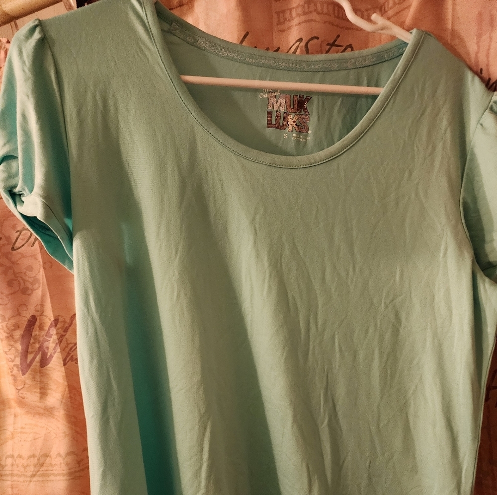Mint Green MUK LUK Top